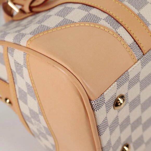 LOUIS VUITTON Damier Azur Berkeley Hand Bag N52001 LV Auth 135278M - Picture 5 of 16